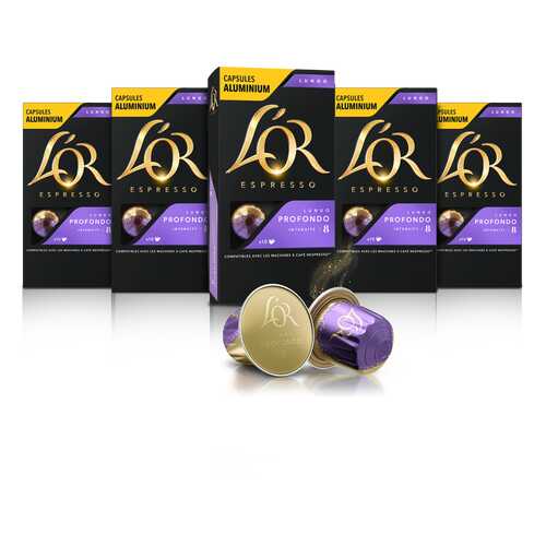 Набор кофе в капсулах L’OR Espresso Lungo Profondo 10 упаковок