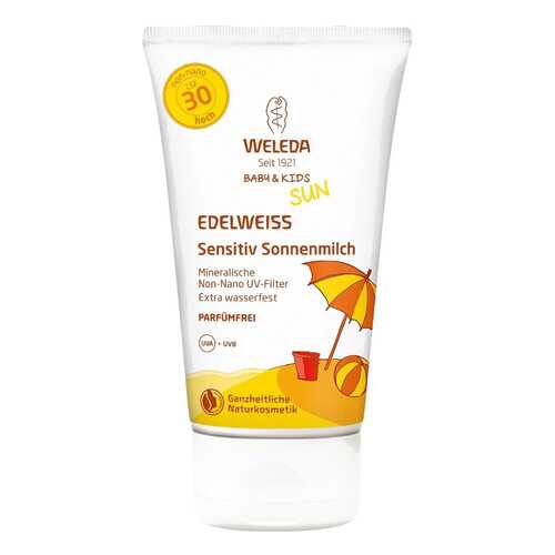 Натуральный солнцезащитный крем Weleda для детей SPF30 150 мл