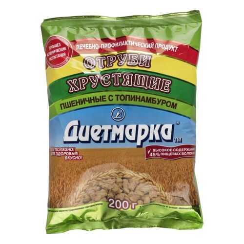 Отруби пшеничные ДиетМарка хрустящие с топинамбуром 200 г
