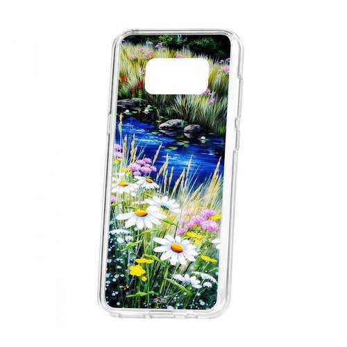 Чехол Kruche Samsung Galaxy S8 Plus Print Ромашки у ручья