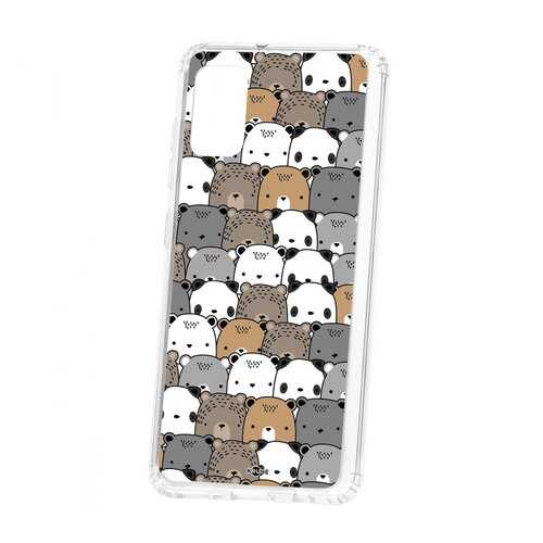 Чехол Kruche Samsung Galaxy A41 2019 Print Медвежата