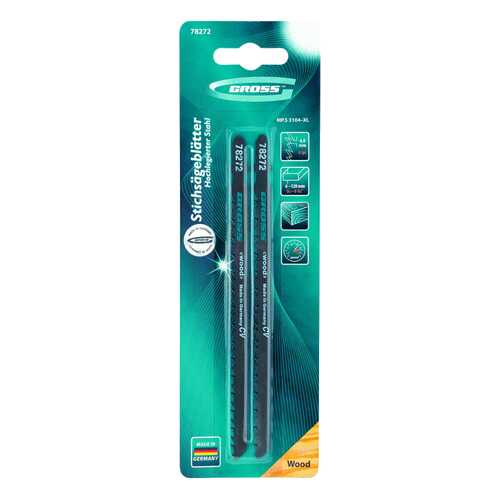 Пилки для лобзика GROSS 3104XL 78272