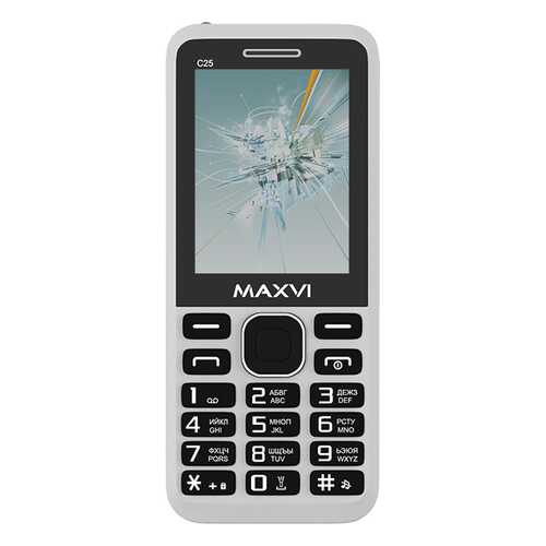 Мобильный телефон Maxvi C25 White