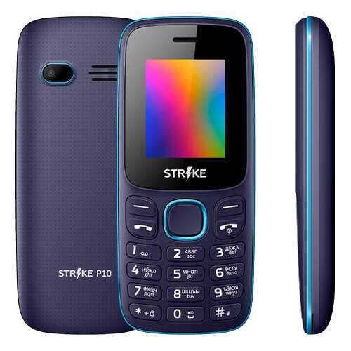Мобильный телефон STRIKEP10 Black/Blue