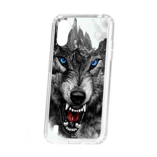 Чехол Samsung Galaxy A01/A015 Kruche Print Волк