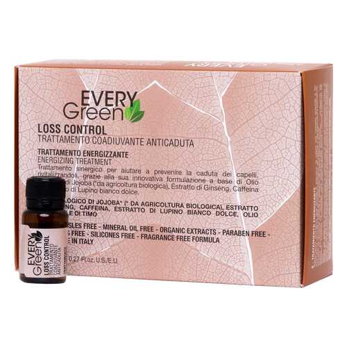 Сыворотка для волос Dikson Every Green Loss Control Trattamento Energizzante 8 х 8 мл