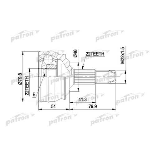 Шрус PATRON PCV1226