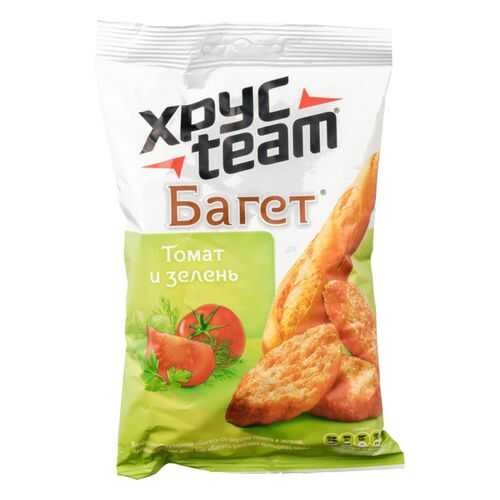 Сухарики Хрусteam багет томат и зелень 60 г
