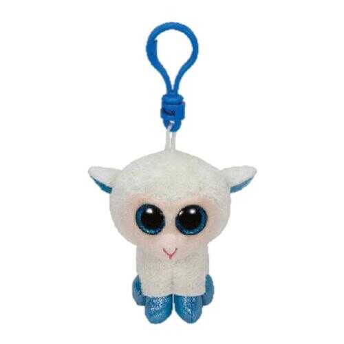 Мягкая игрушка TY Beanie Boos Брелок Овечка (белая с голубыми копытцами) 12 см