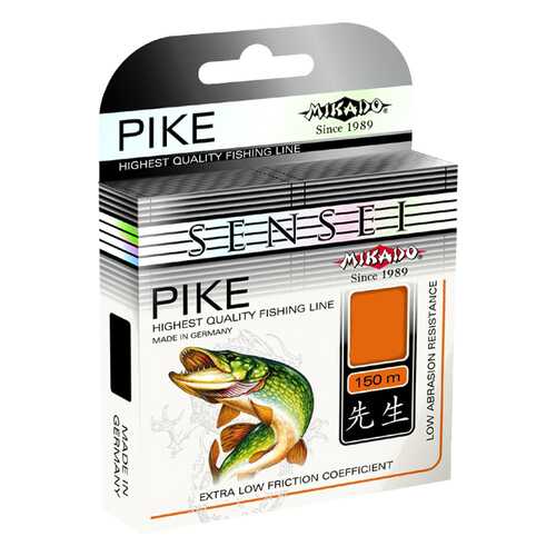 Леска монофильная Mikado Sensei Pike 0,2 мм, 150 м, 5,95 кг
