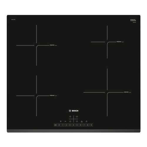 Встраиваемая варочная панель индукционная Bosch PIE631FB1E Black