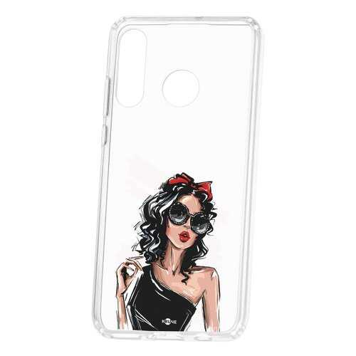 Чехол Kruche Huawei P30 Lite Print Фэшн леди