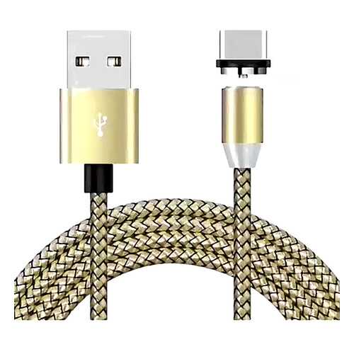 Кабель магнитный Zibelino DC Magnetic USB-USB Type-C (Gold)