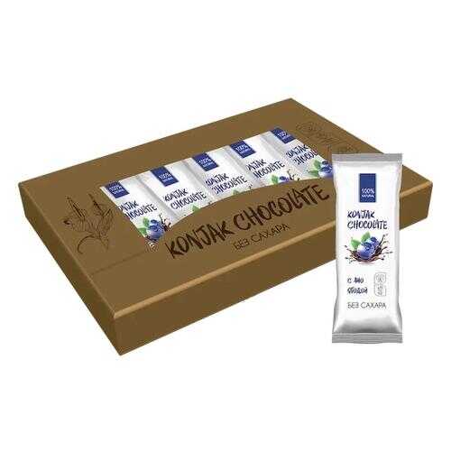 Шоколад без сахара KONJAK CHOCOLATE Черничный, кор. 10 шт.