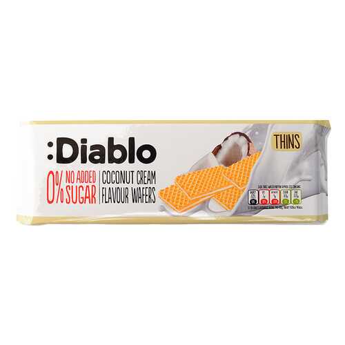 Вафли Diablo с кокосовым кремом без сахара 160 г