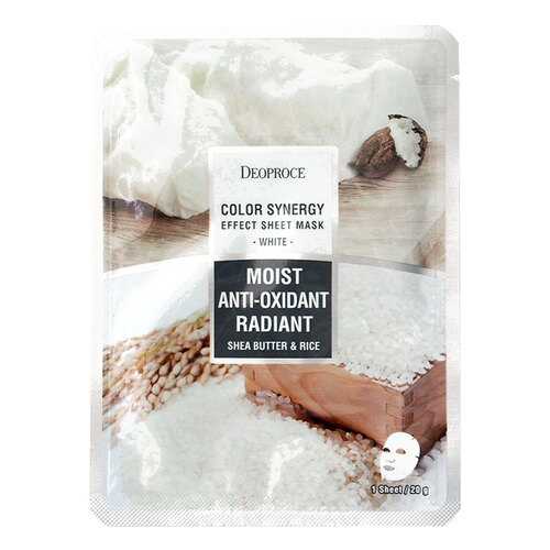 Маска для лица Deoproce Color Synergy Effect Sheet Mask White 20 г
