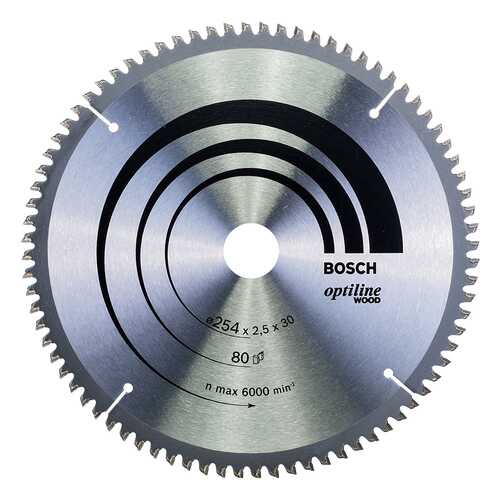 Диск по дереву Bosch STD WO 254x30-80T 2608640437