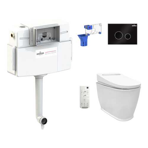 Комплект 5 в 1 приставной унитаз Lavinia Boho Smart F-Control Multi 39400180, умный