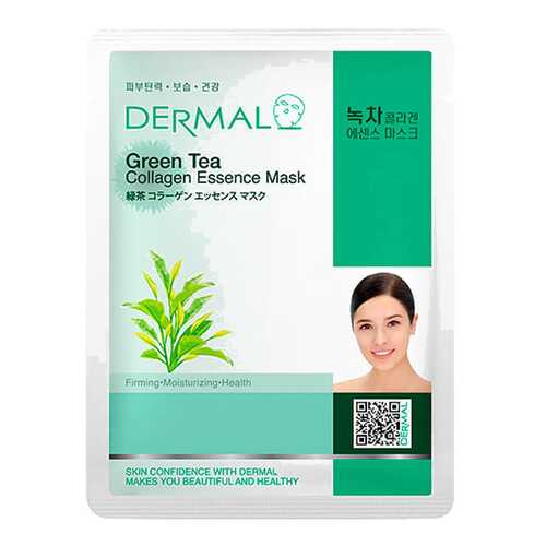 Маска для лица Dermal Green Tea Collagen Essence Mask 23 мл