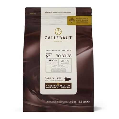Шоколад Callebaut темный 2.5 кг