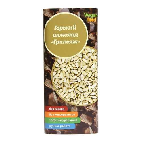 Шоколад Vegan-food горький грильяж 50 г