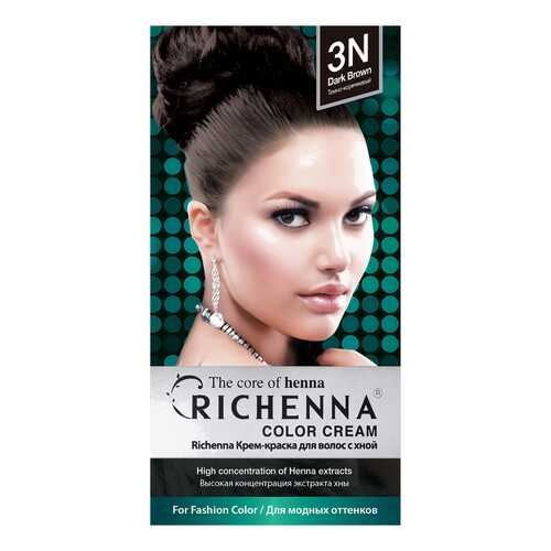 Краска для волос RICHENNA Color Cream 3N Dark Brown