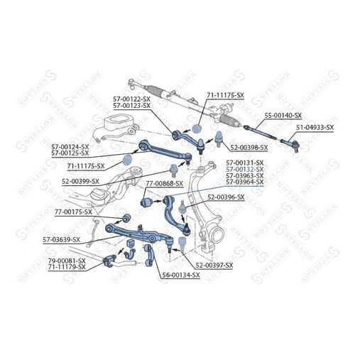 Рычаг подвески Stellox 57-00132-SX