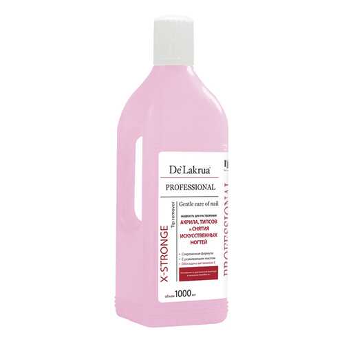 Жидкость для снятия лака De Lakrua Professional X-Stronge Tip Remover 1000 мл