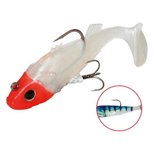 Виброхвост оснащенный Mikado Crystal Fish WXH-61 10 см, 41, 2 шт.