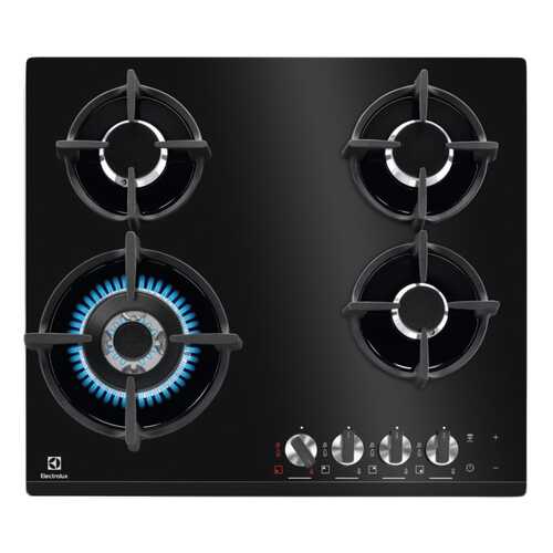Встраиваемая варочная панель газовая Electrolux GPE363LK Black