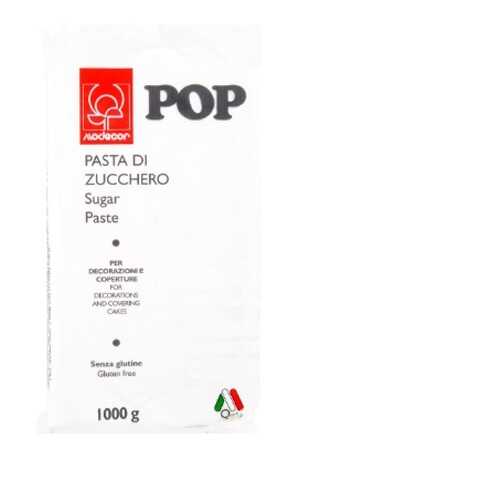 Сахарная Мастика универсальная для торта Modecor POP - Белая, 1кг. (25472/p)