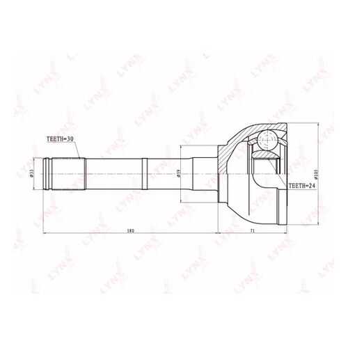 Шрус LYNXauto CO-7529