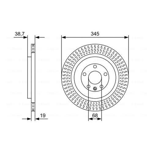 Тормозной диск Bosch 0986479W54