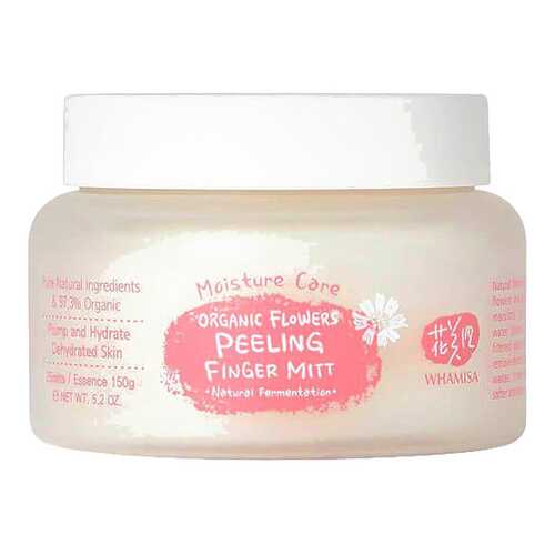Пилинг для лица Whamisa Organic Flowers Peeling Finger Mitt Moisture Care 180 г