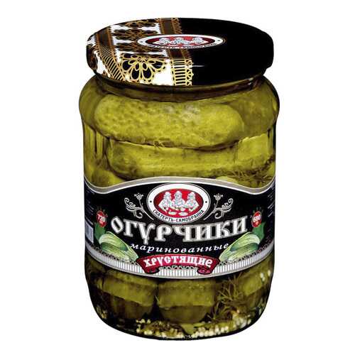 Огурцы Скатерть Самобранка маринованные слабокислые 680 г