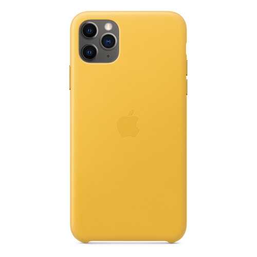 Чехол Apple для iPhone 11 Pro Max Leather Case - Meyer Lemon