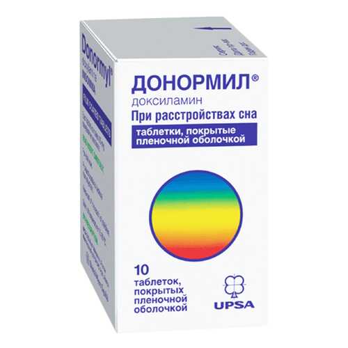 Донормил таблетки, покрытые пленочной оболочкой 15 мг №10