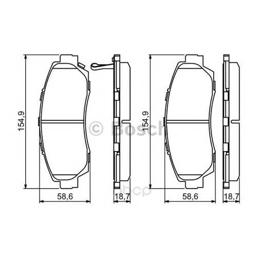 Тормозные колодки дисковые Bosch 0986494308