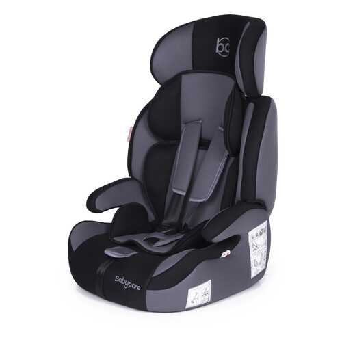 Автокресло Baby Care Legion группа I/II/III, 9-36 кг, черно-серое