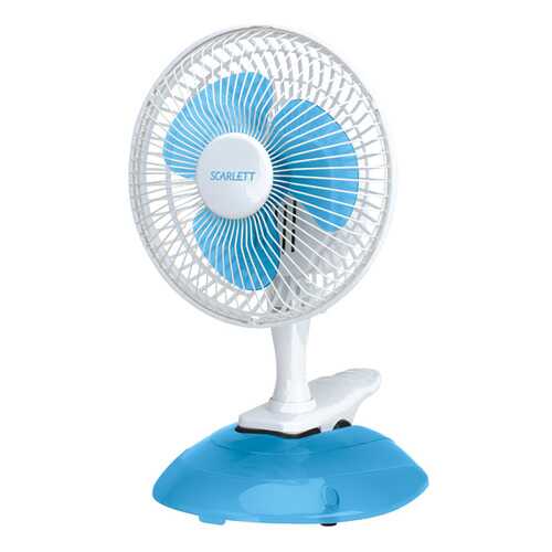 Вентилятор настольный Scarlett SC-170 white/blue