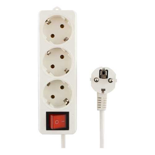 Удлинитель Гарнизон ELB-G3-W-2, 3 розетки, 2 м, White