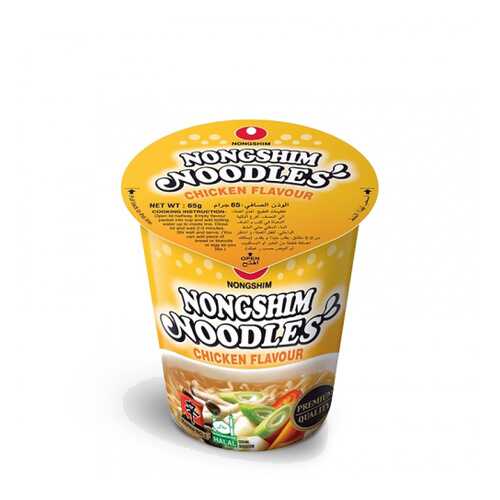 Лапша быстрого приготовления Nongshim со вкусом курицы стакан 65 г