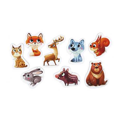 Пазл Puzzlika Лесные животные, 16 деталей
