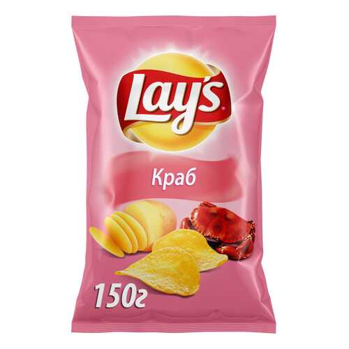 Картофельные чипсы Lay's краб 150 г