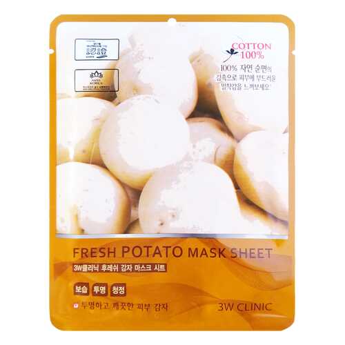 Маска для лица 3W Clinic Fresh Potato Mask Sheet 23 мл