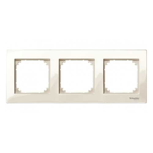 Рамка Schneider Electric Merten SM M-Plan 3-ая Бежевая глянец