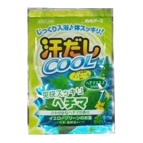 Соль для ванн Hakugen Earth Asedashi COOL С экстрактом люффы 25 г