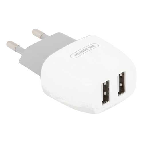 Сетевое зарядное устройство WK CADDY 2USB Charger WP-U05 white