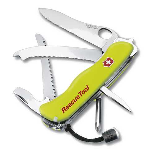 Мультитул Victorinox Rescue 0.8623.MWN 113 мм желтый, 14 функций