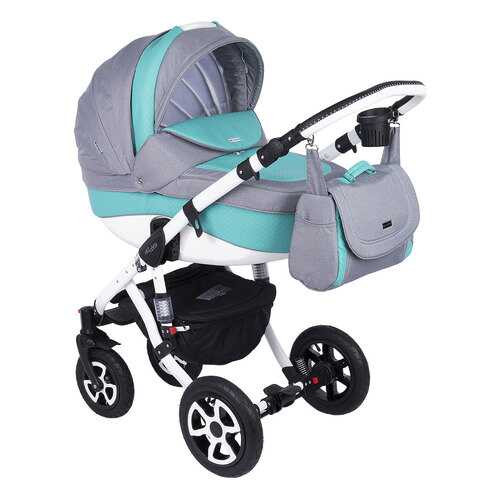 Коляска 3 в 1 Adamex Barletta Eco Green Grey